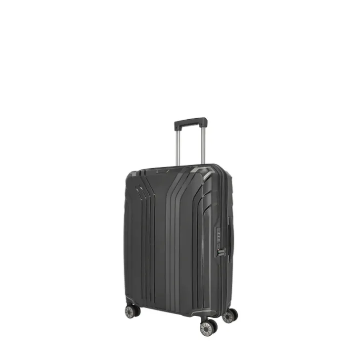 Reistrolleys|Reiskoffers>Travelite Elvaa 4 Wiel Trolley M Expandable black