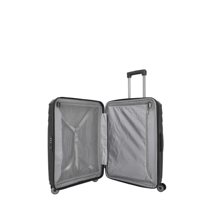 Reistrolleys|Reiskoffers>Travelite Elvaa 4 Wiel Trolley M Expandable black