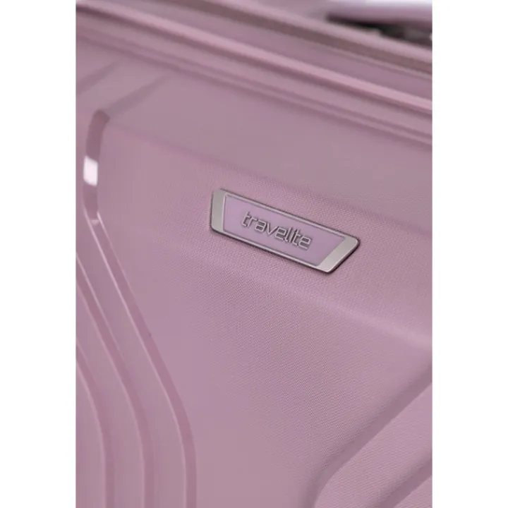 Reistrolleys|Reiskoffers>Travelite Elvaa 4 Wiel Trolley M Expandable rosé