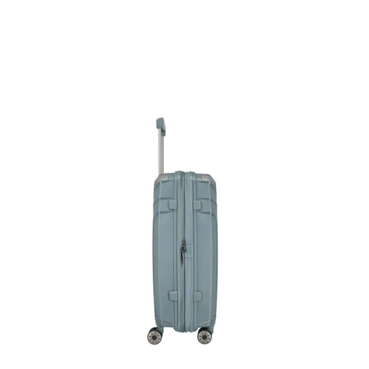 Reistrolleys|Reiskoffers>Travelite Elvaa 4 Wiel Trolley M Expandable bluegrey