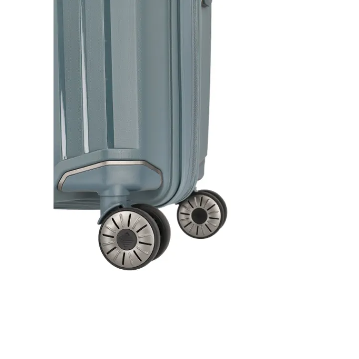 Reistrolleys|Reiskoffers>Travelite Elvaa 4 Wiel Trolley M Expandable bluegrey