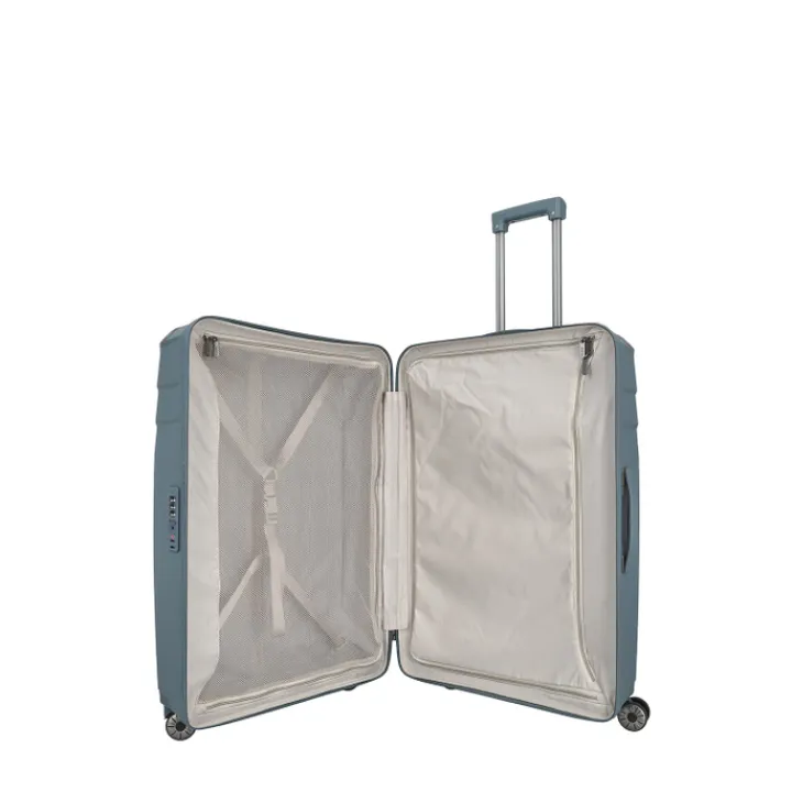 Reistrolleys|Reiskoffers>Travelite Elvaa 4 Wiel Trolley L bluegrey