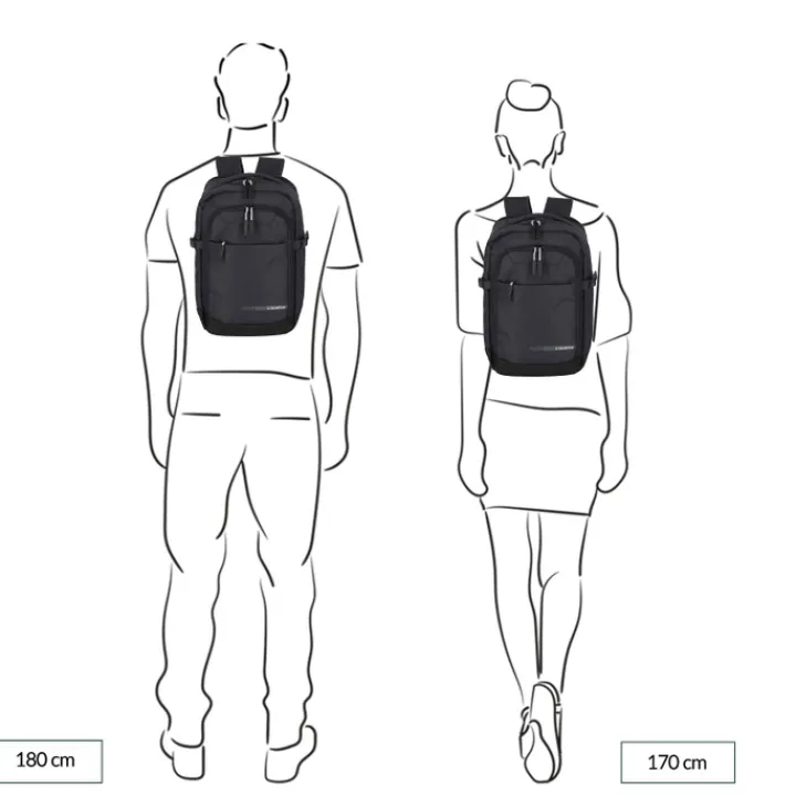 Kleine Rugzakken|Heren Rugzakken>Travelite Kick Off Cabin Backpack dark anthracite