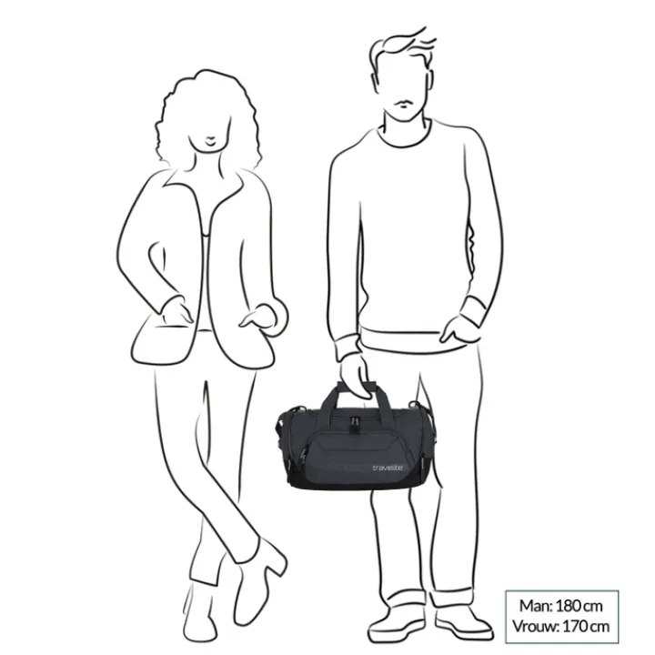 Handbagage Reistassen|Heren Reistassen>Travelite Kick Off Duffle S petrol