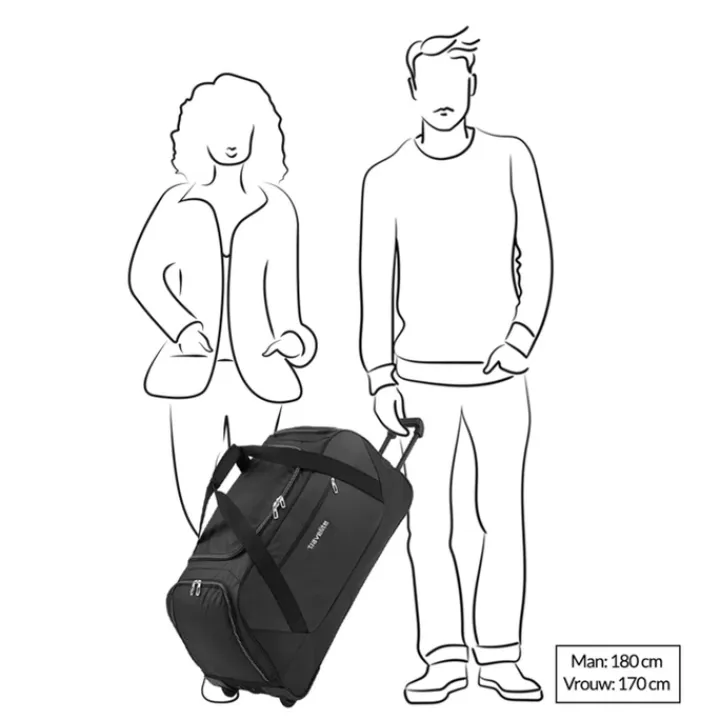 Grote Reistassen|Heren Reistassen>Travelite Kick Off Wheeled Duffle rose