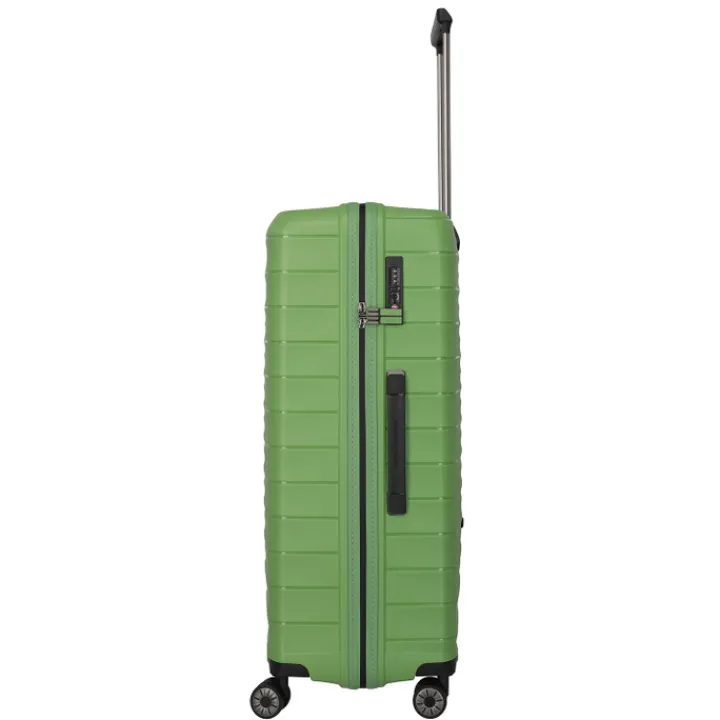 Reistrolleys|Reiskoffers>Travelite Mooby 4w Trolley L green