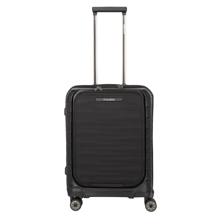 Transavia Trolleys|Handbagage Trolleys>Travelite Mooby 4w Trolley S Frontpocket black