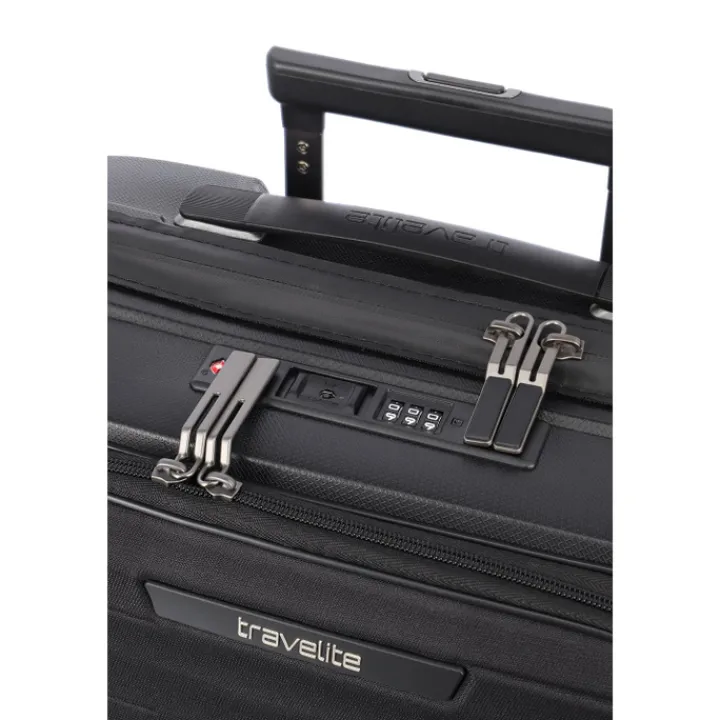 Transavia Trolleys|Handbagage Trolleys>Travelite Mooby 4w Trolley S Frontpocket black