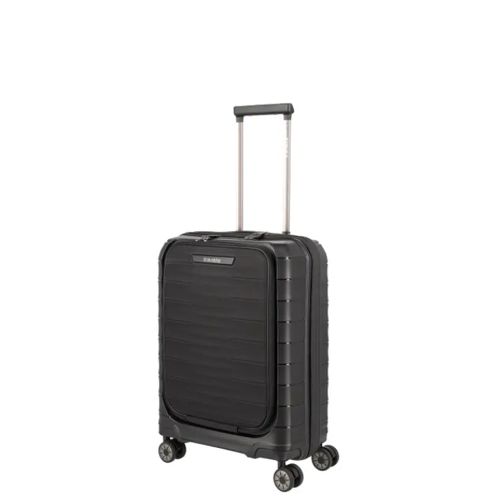Transavia Trolleys|Handbagage Trolleys>Travelite Mooby 4w Trolley S Frontpocket black