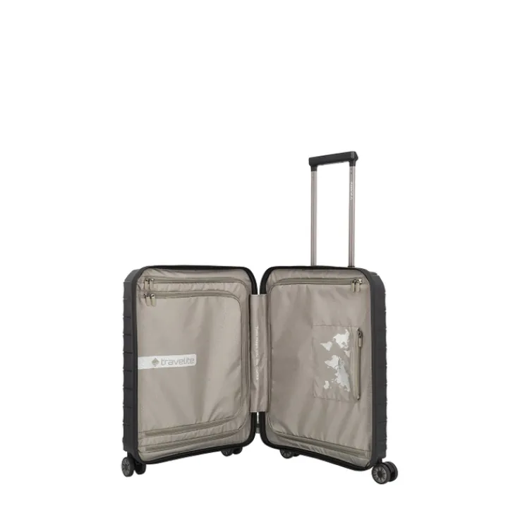 Transavia Trolleys|Handbagage Trolleys>Travelite Mooby 4w Trolley S Frontpocket black