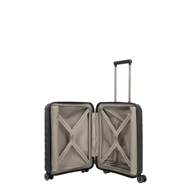 Transavia Trolleys|Handbagage Trolleys>Travelite Mooby 4w Trolley S Frontpocket black