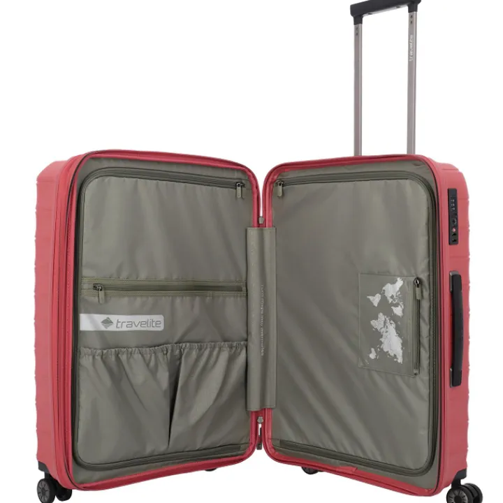 Reistrolleys|Lichtgewicht Koffers>Travelite Mooby 4w Trolley M red