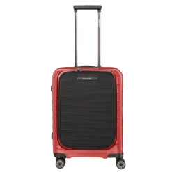 Transavia Trolleys|Handbagage Trolleys>Travelite Mooby 4w Trolley S Frontpocket red