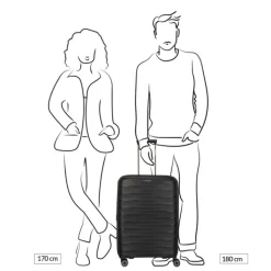 Reistrolleys|Reiskoffers>Travelite Mooby 4w Trolley M black
