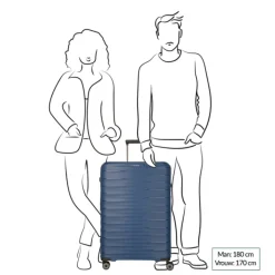 Reistrolleys|Reiskoffers>Travelite Mooby 4w Trolley L blue