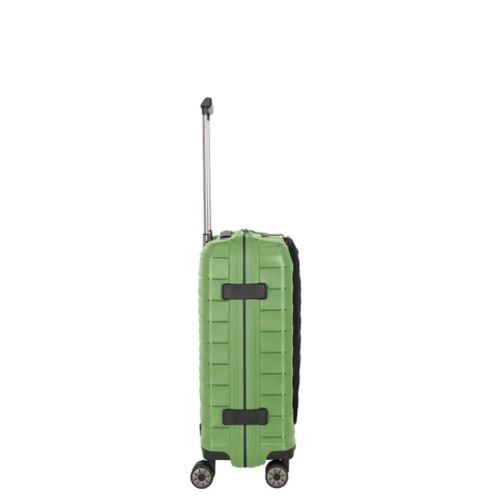 Transavia Trolleys|Handbagage Trolleys>Travelite Mooby 4w Trolley S Frontpocket green