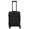 Transavia Trolleys|Handbagage Trolleys>Travelite Next 2.0 Aluminium 4 Wiel Trolley S with Frontpocket black matt