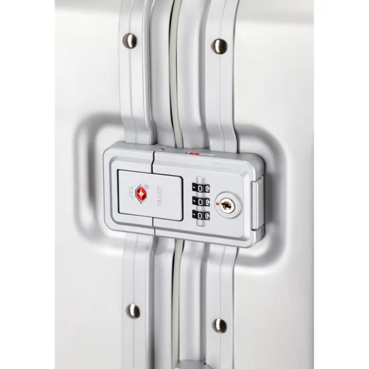 Reistrolleys|Reiskoffers>Travelite Next 2.0 Aluminium 4w Trolley L silver