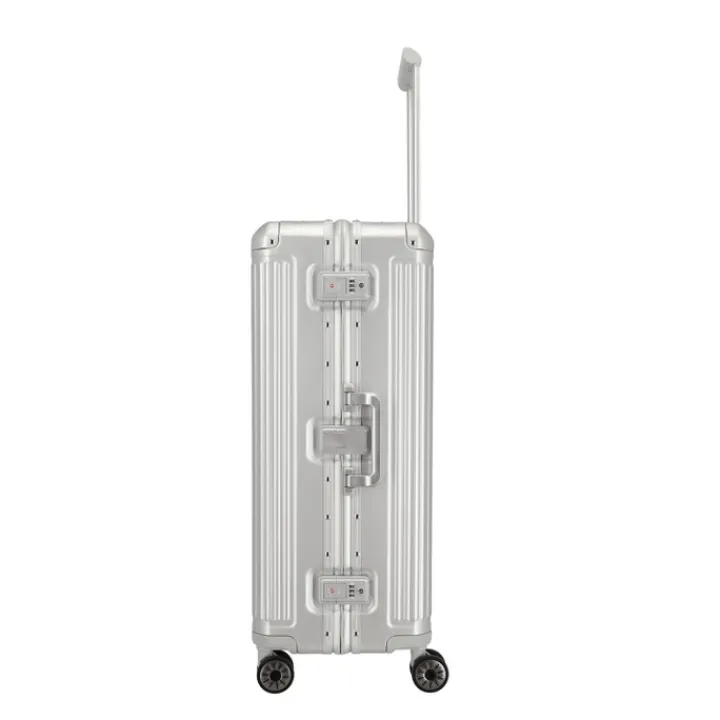 Reistrolleys|Reiskoffers>Travelite Next 2.0 Aluminium 4w Trolley L silver