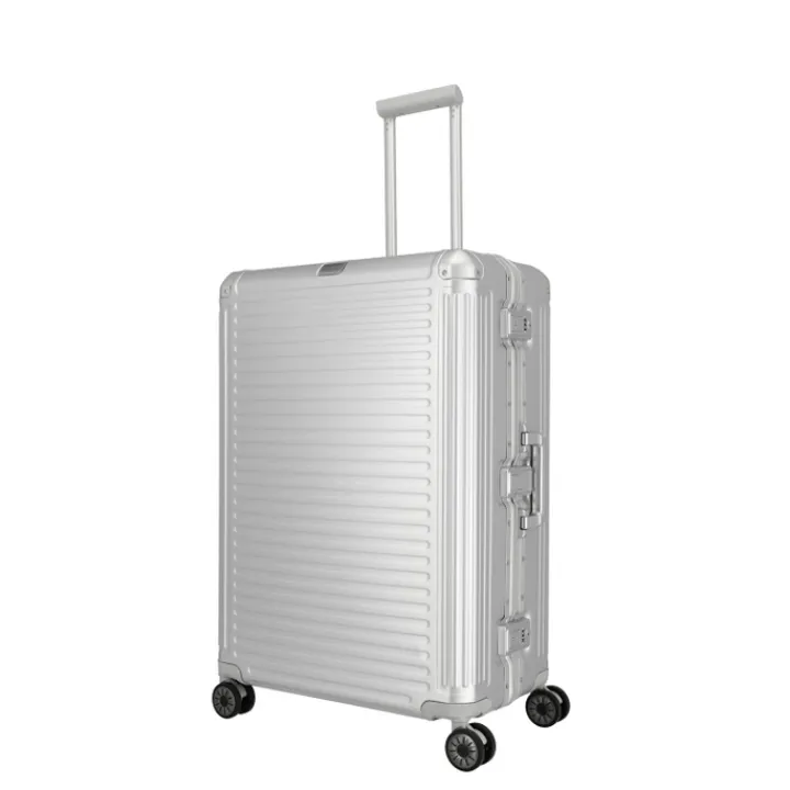 Reistrolleys|Reiskoffers>Travelite Next 2.0 Aluminium 4w Trolley L silver