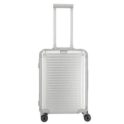 Handbagage Trolleys|Reiskoffers>Travelite Next 2.0 Aluminium 4w Trolley S silver