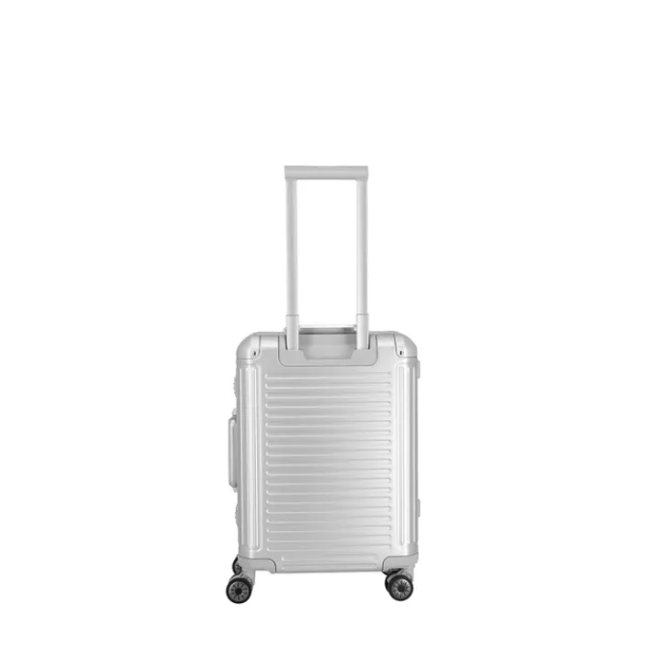 Handbagage Trolleys|Reiskoffers>Travelite Next 2.0 Aluminium 4w Trolley S silver