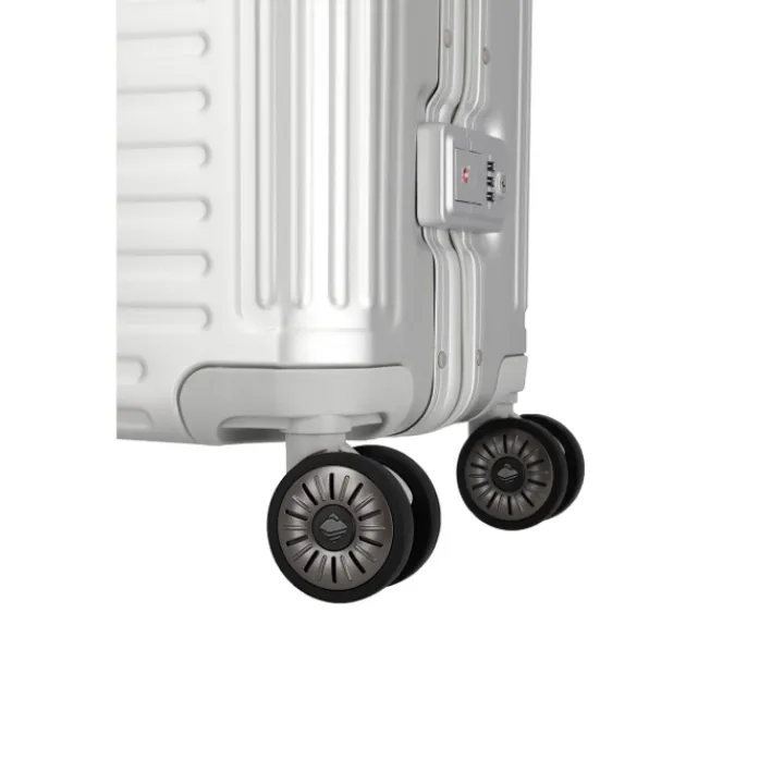 Handbagage Trolleys|Reiskoffers>Travelite Next 2.0 Aluminium 4w Trolley S silver