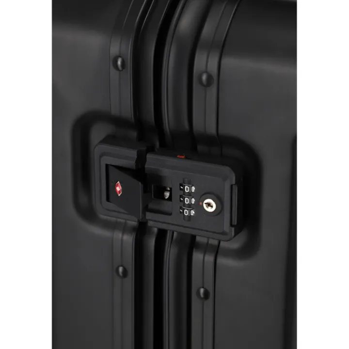 Reistrolleys|Reiskoffers>Travelite Next 2.0 Aluminium 4w Trolley L black matt