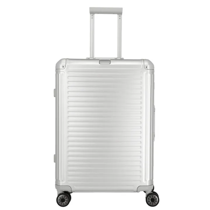 Reistrolleys|Reiskoffers>Travelite Next 2.0 Aluminium 4w Trolley M silver