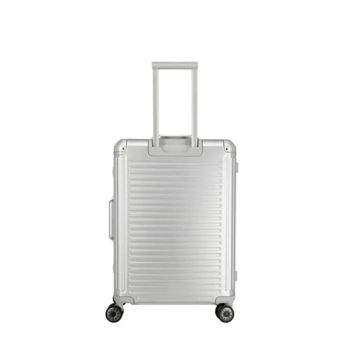 Reistrolleys|Reiskoffers>Travelite Next 2.0 Aluminium 4w Trolley M silver