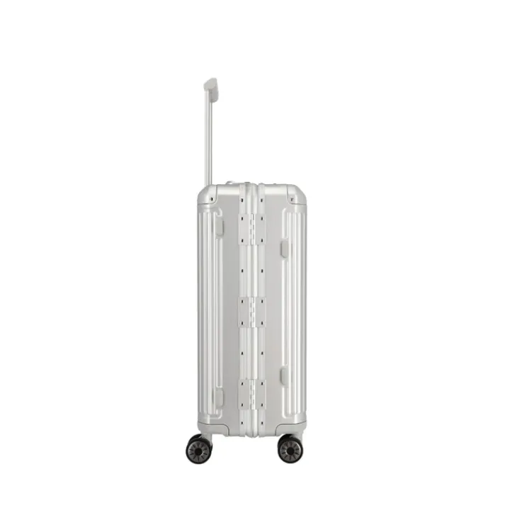 Reistrolleys|Reiskoffers>Travelite Next 2.0 Aluminium 4w Trolley M silver