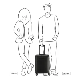 Handbagage Trolleys|Reistrolleys>Travelite Next 2.0 Aluminium 4w Trolley S black matt