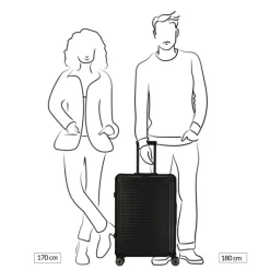 Reistrolleys|Reiskoffers>Travelite Next 2.0 Aluminium 4w Trolley M black matt