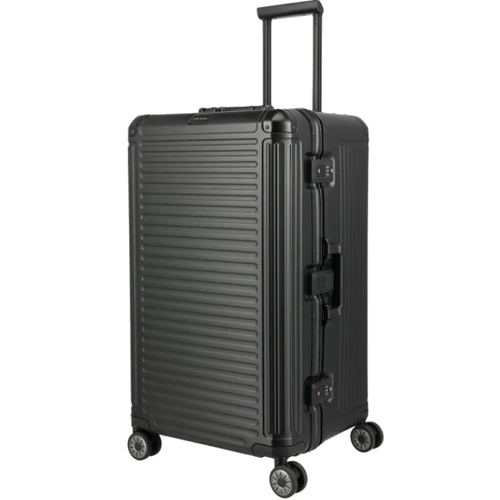 Reistrolleys|Reiskoffers>Travelite Next 4 Wheel Trunk L black