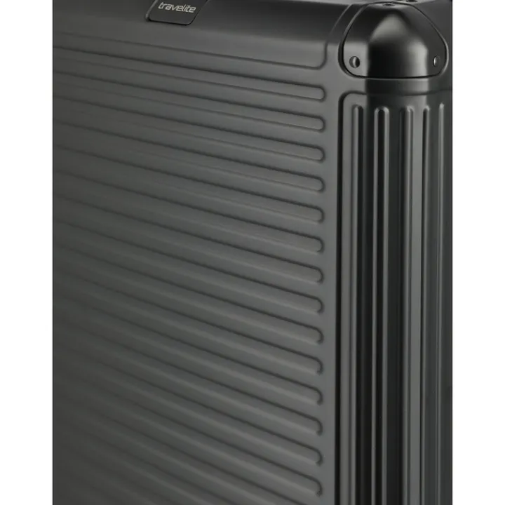 Reistrolleys|Reiskoffers>Travelite Next 4 Wheel Trunk L black
