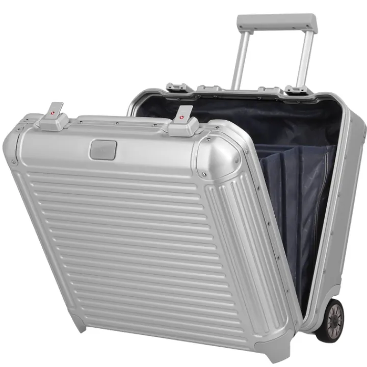 Handbagage Trolleys|Laptop Trolleys>Travelite Next Aluminium Business Wheeler silver