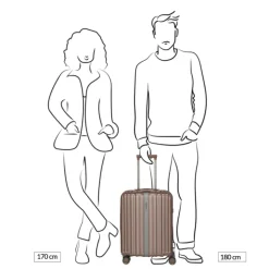 Transavia Trolleys|Ryanair Trolleys>Travelite Paros 4W Trolley S cappuchino