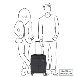 Transavia Trolleys|Handbagage Trolleys>Travelite Priima 4w Trolley S Exp. olive