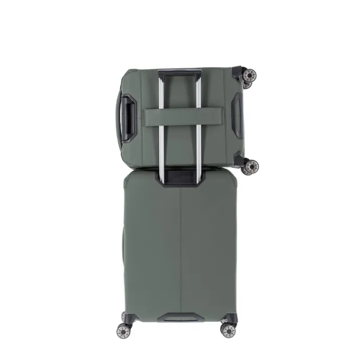 Transavia Trolleys|Handbagage Trolleys>Travelite Priima 4w Trolley S Exp. olive