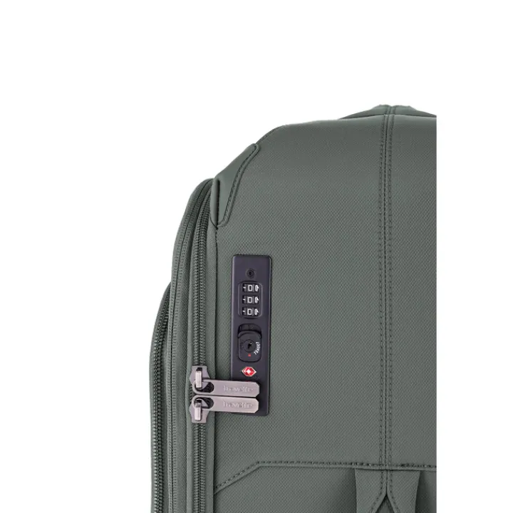 Transavia Trolleys|Handbagage Trolleys>Travelite Priima 4w Trolley S Exp. olive