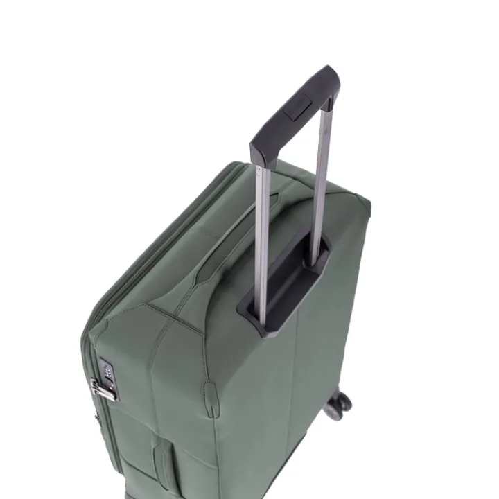Transavia Trolleys|Handbagage Trolleys>Travelite Priima 4w Trolley S Exp. olive