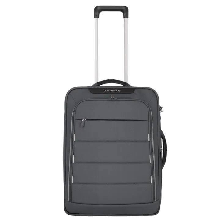 Transavia Trolleys|Ryanair Trolleys>Travelite Skaii 2 Wheel Hybrid Trolley S Expandable anthracite