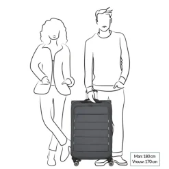 Reistrolleys|Reiskoffers>Travelite Skaii 4 Wheel Trolley L Expandable red