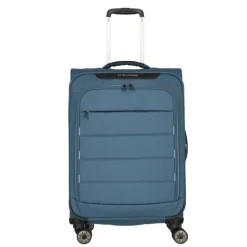 Reistrolleys|Reiskoffers>Travelite Skaii 4 Wheel Trolley M Expandable blue