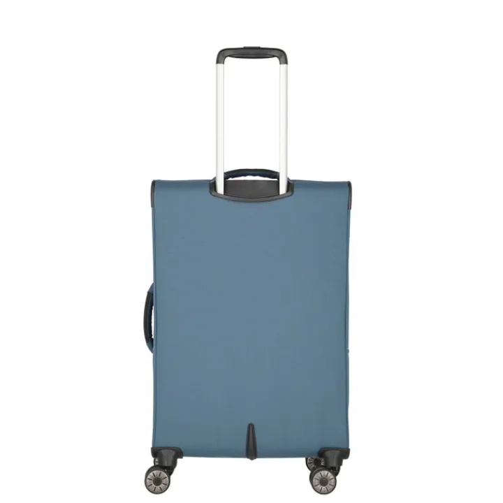 Reistrolleys|Reiskoffers>Travelite Skaii 4 Wheel Trolley M Expandable blue