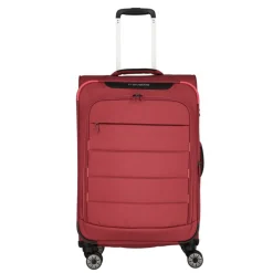Reistrolleys|Reiskoffers>Travelite Skaii 4 Wheel Trolley M Expandable red