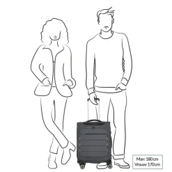 Transavia Trolleys|Ryanair Trolleys>Travelite Skaii 4 Wheel Trolley S anthracite