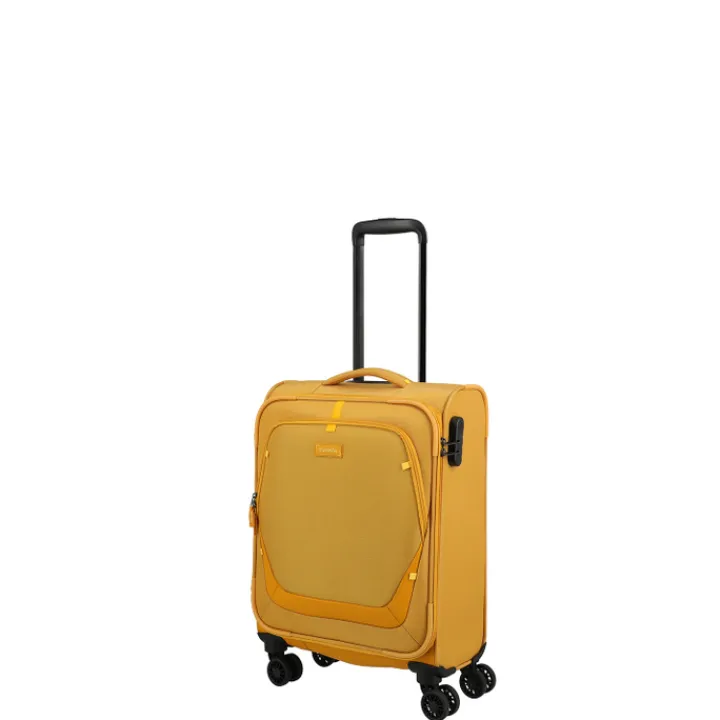 Transavia Trolleys|Ryanair Trolleys>Travelite Umbria 4 Wheel Cabin Trolley golden glow