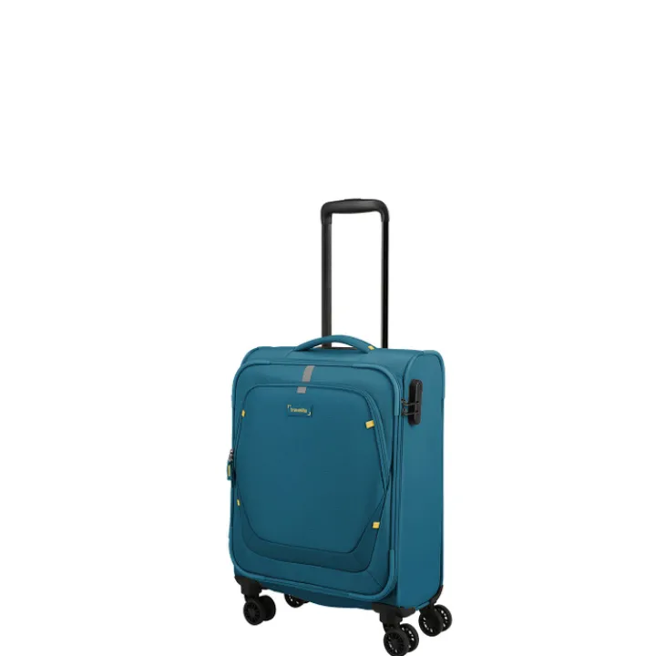 Transavia Trolleys|Ryanair Trolleys>Travelite Umbria 4 Wheel Cabin Trolley petrol
