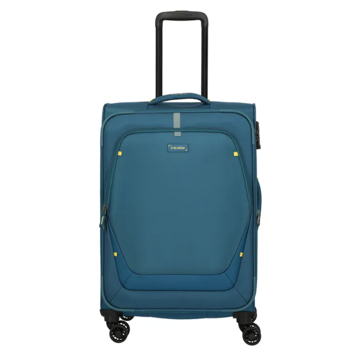 Reistrolleys|Reiskoffers>Travelite Umbria 4 Wheel Trolley M petrol